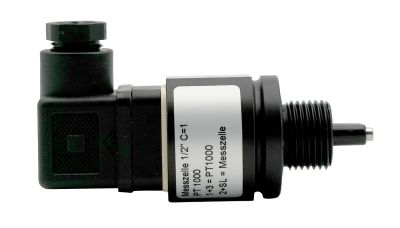 N-LF1210/PT1000, conductivity measuring cell, with solenoid valve connector and screw-in thread, 60°C operating temperature, two electrodes, black